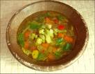 sopa de verduras frescas